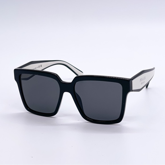 LNEW PRADA PR24ZS 1AB5S0 WOMEN’S SUNGLASSES PRADA PR 24ZS BLACK WHITE SPR 24Z - Picture 5 of 14
